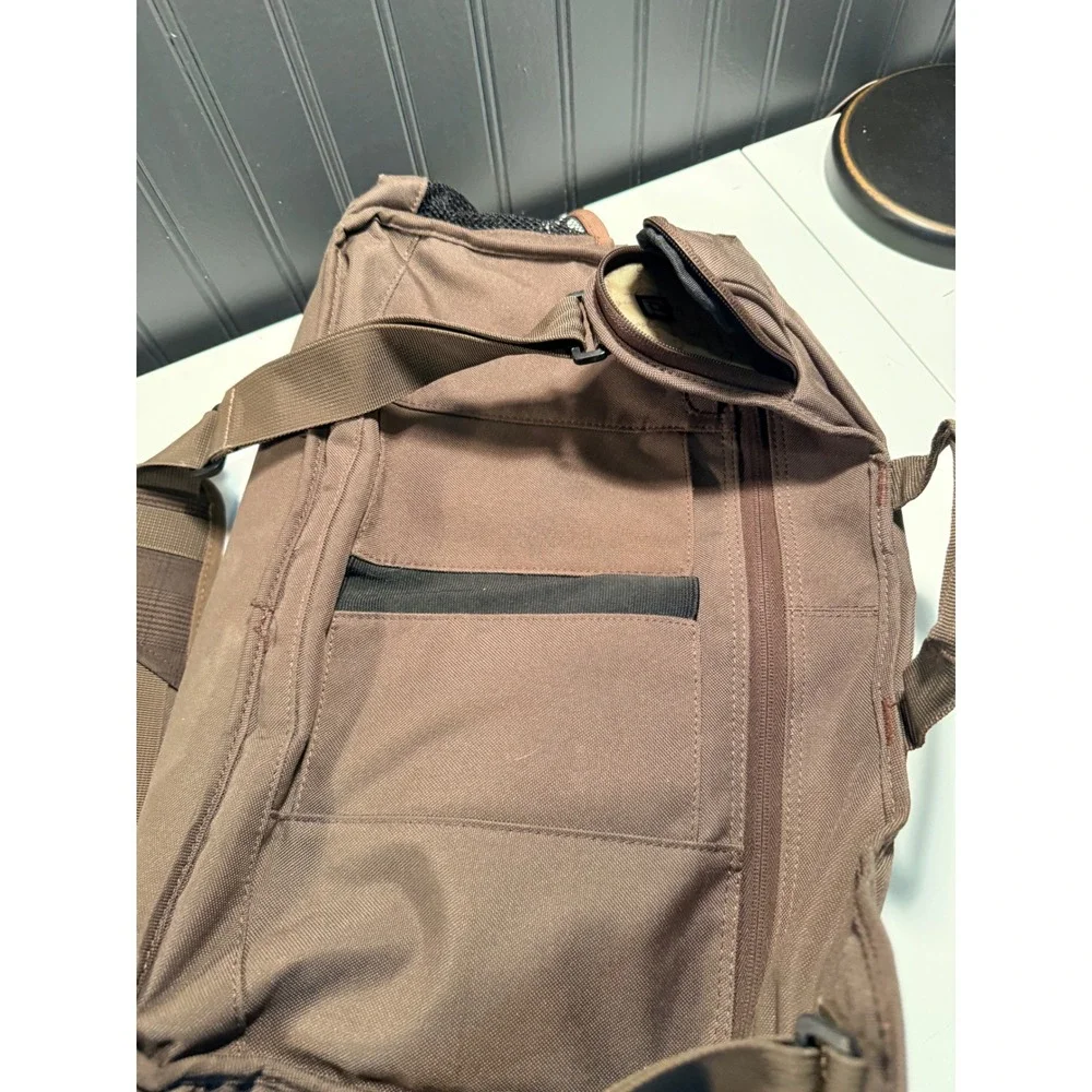 OGIO Hip Hop Messenger Bag Brown Plaid Tech Laptop Shoulder Bag Organizer
